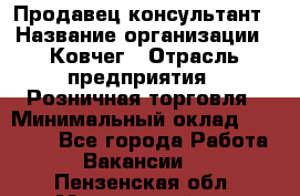 Продавец-консультант › Название организации ­ Ковчег › Отрасль предприятия ­ Розничная торговля › Минимальный оклад ­ 30 000 - Все города Работа » Вакансии   . Пензенская обл.,Мокшанский р-н
